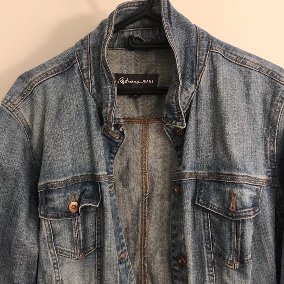Light wash denim jean jacket - Picture 2 of 3